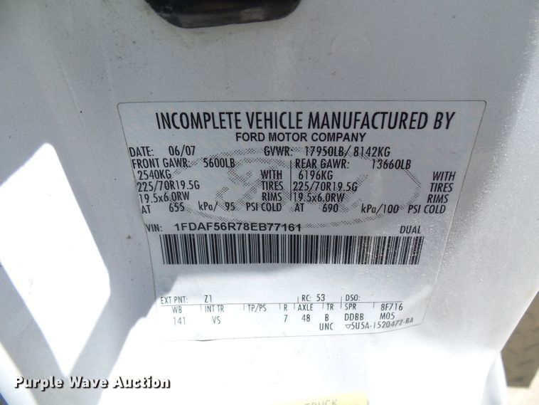 image for item DG5741 2008 Ford F550 Super Duty  bucket truck