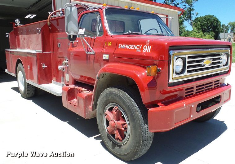 image for item DG5745 1986 Chevrolet C70  pumper fire truck