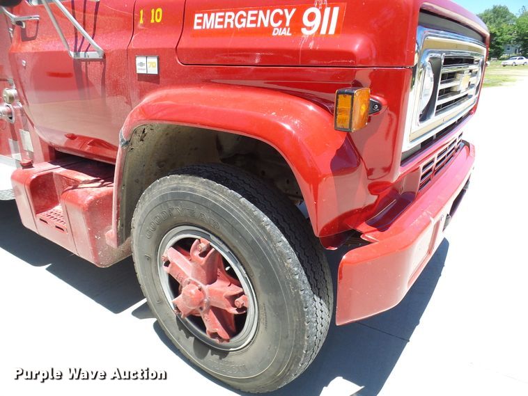 image for item DG5745 1986 Chevrolet C70  pumper fire truck