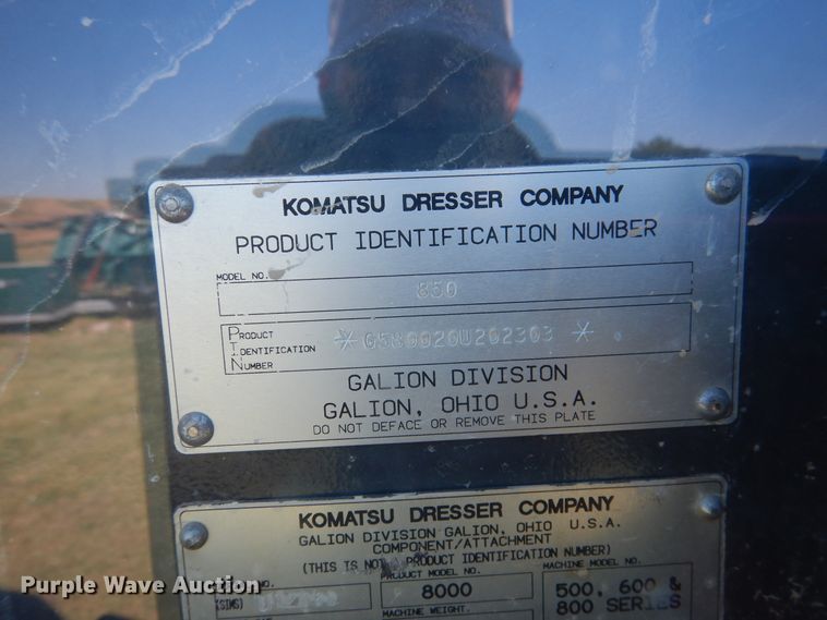 image for item DJ1000 1995 Galion 850  motor grader