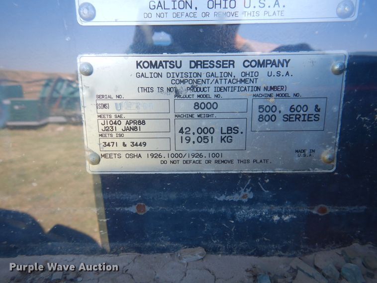 image for item DJ1000 1995 Galion 850  motor grader