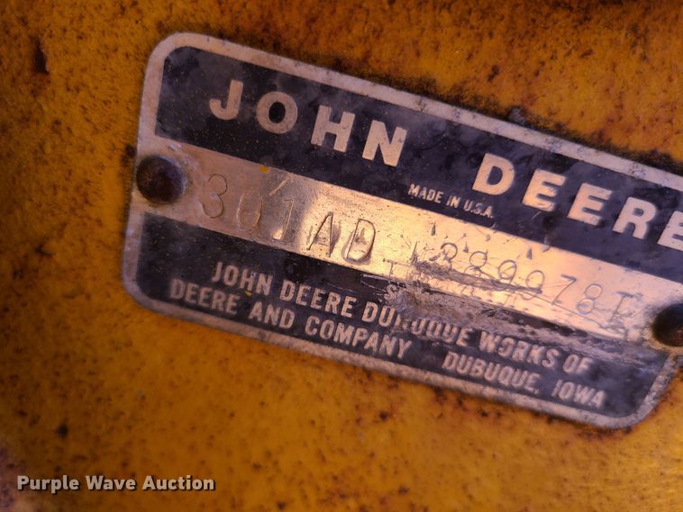 image for item FX9517 John Deere 301A  tractor