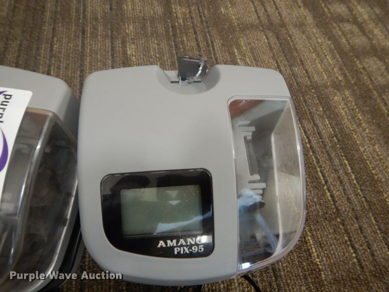 image for item GA9045 (3) Amano Pix-55 time clocks