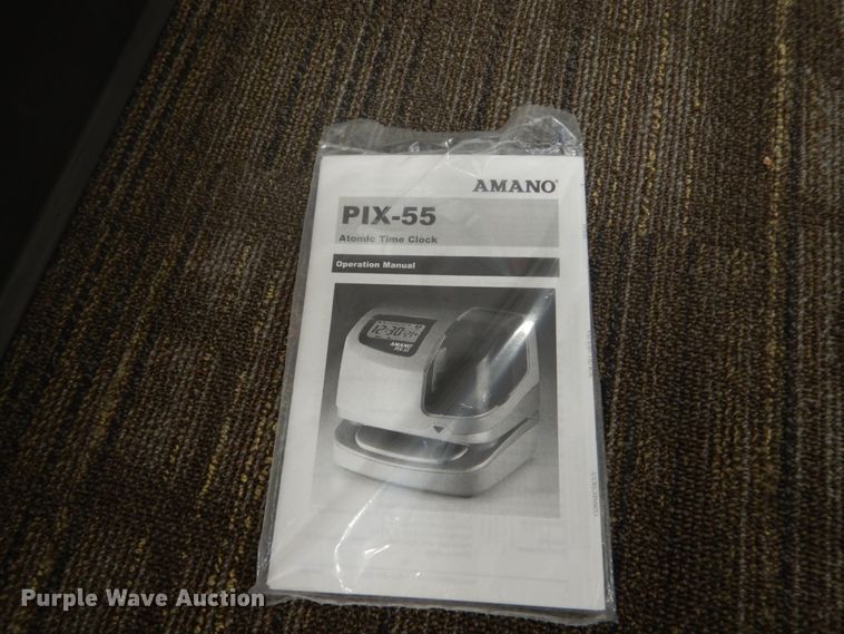 image for item GA9045 (3) Amano Pix-55 time clocks