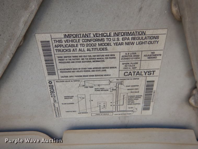 image for item GK9116 2002 Dodge Durango  SUV