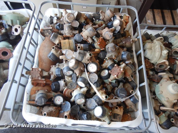 image for item GO9864 (11) totes of water meters