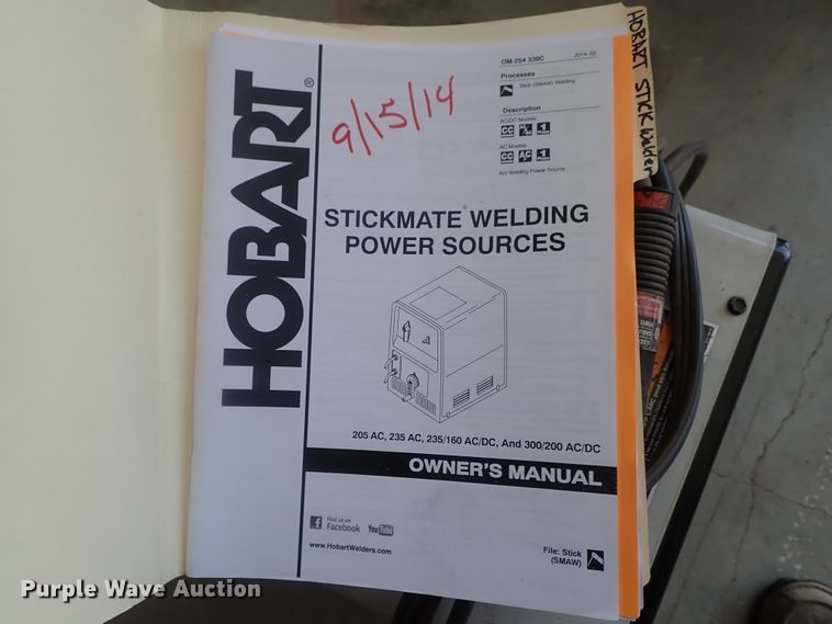 image for item GW9448 Hobart Stickmate 205 AC stick welder