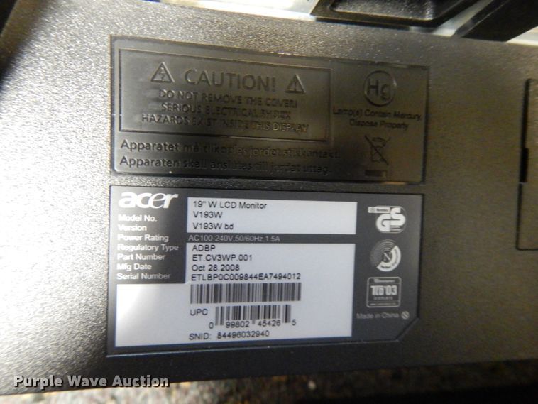 image for item HG9037 (8) monitors