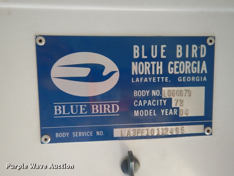 image for item HM9069 2004 Blue Bird All American FE  school bus