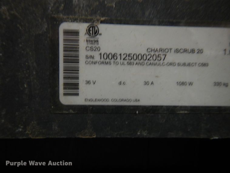 image for item HM9111 Chariot IScrub 20 floor buffer
