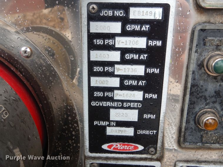 image for item HM9598 1998 Pierce  pumper fire truck