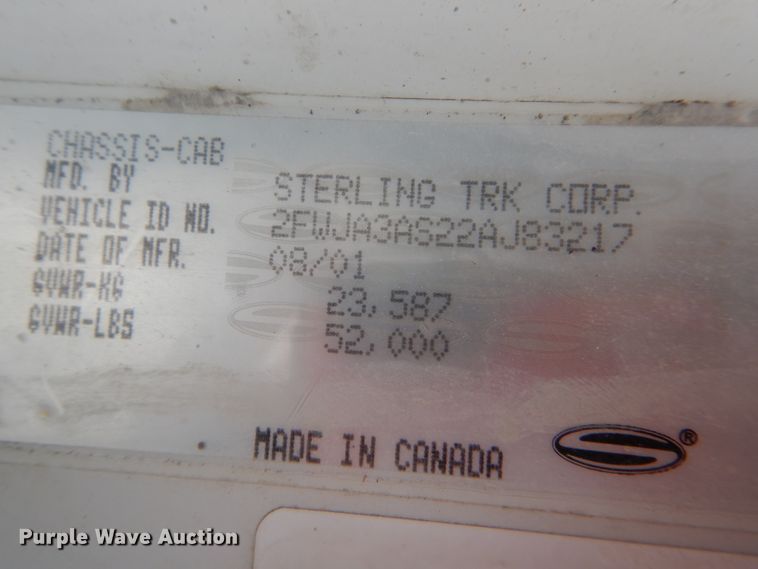 image for item HM9613 2002 Sterling A-Line  semi truck