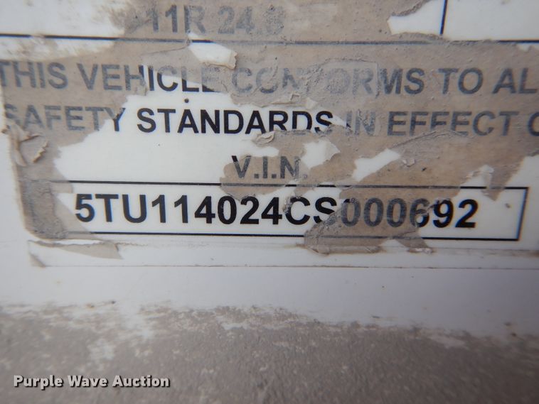 image for item HM9614 2012 Construction Trailer Specialist, Inc. bottom dump trailer