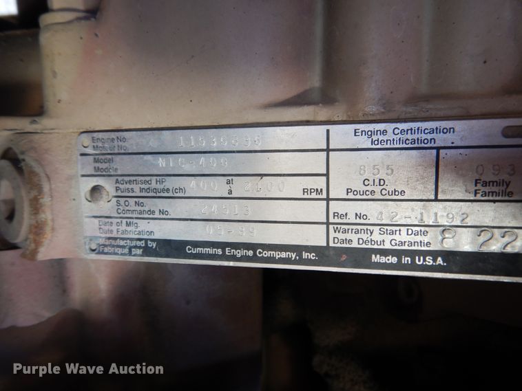 image for item HV9199 1989 Pierce Lance  pumper fire truck