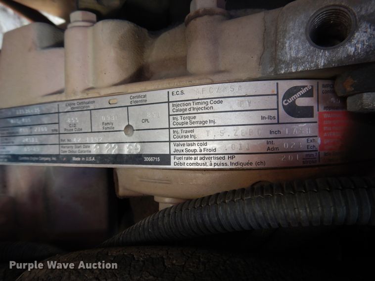 image for item HV9199 1989 Pierce Lance  pumper fire truck