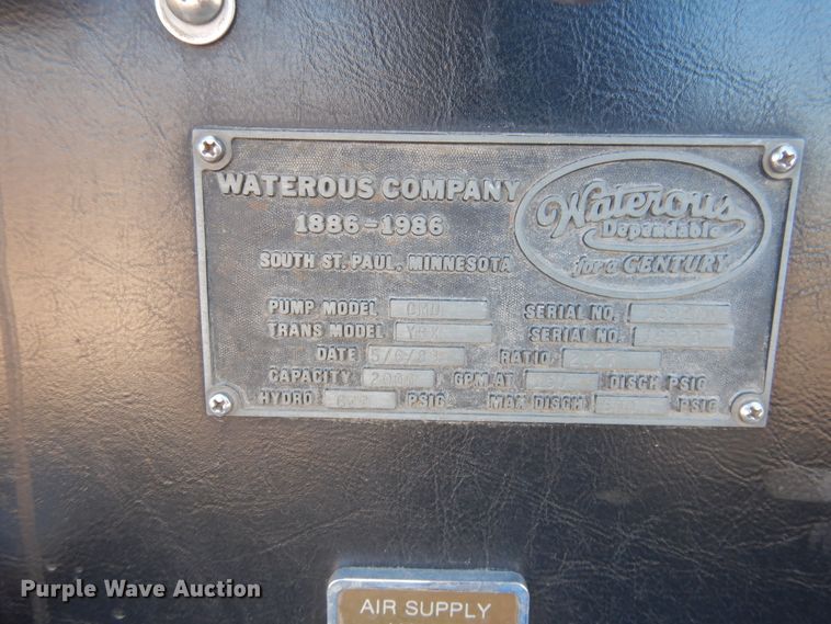 image for item HV9199 1989 Pierce Lance  pumper fire truck