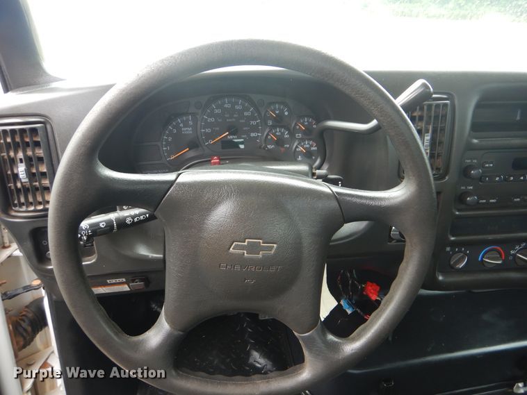 image for item AE9744 2008 Chevrolet C5500  utility bed truck with crane