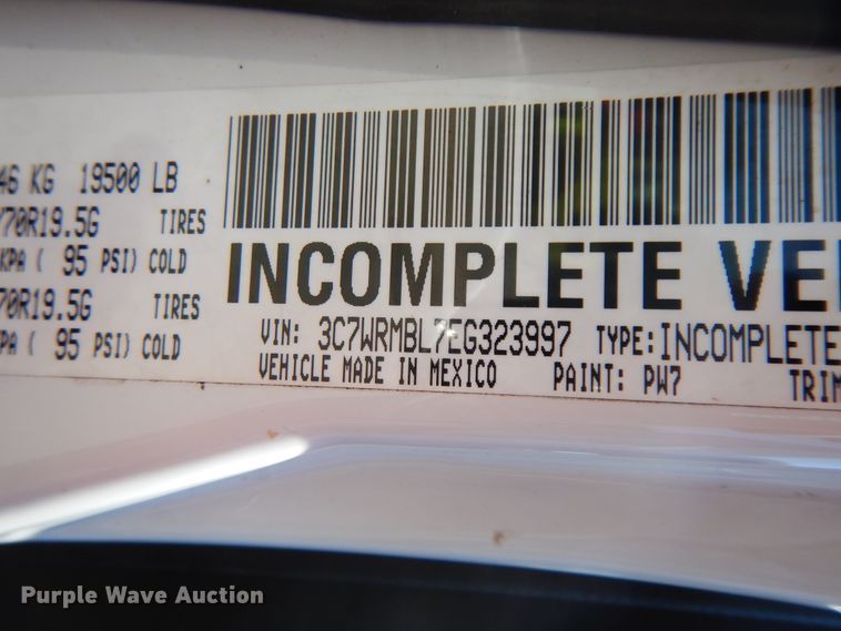 image for item DF5384 2014 Dodge Ram 5500  service truck with crane