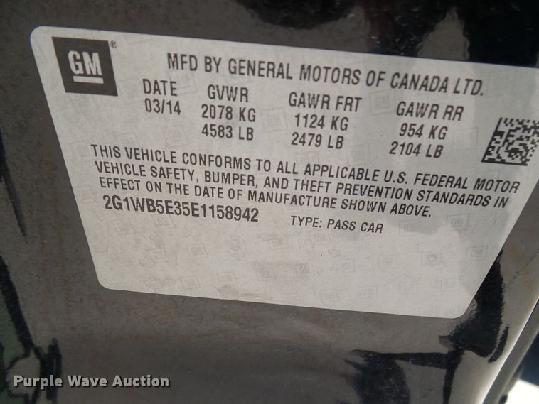 image for item DG1926 2014 Chevrolet Impala