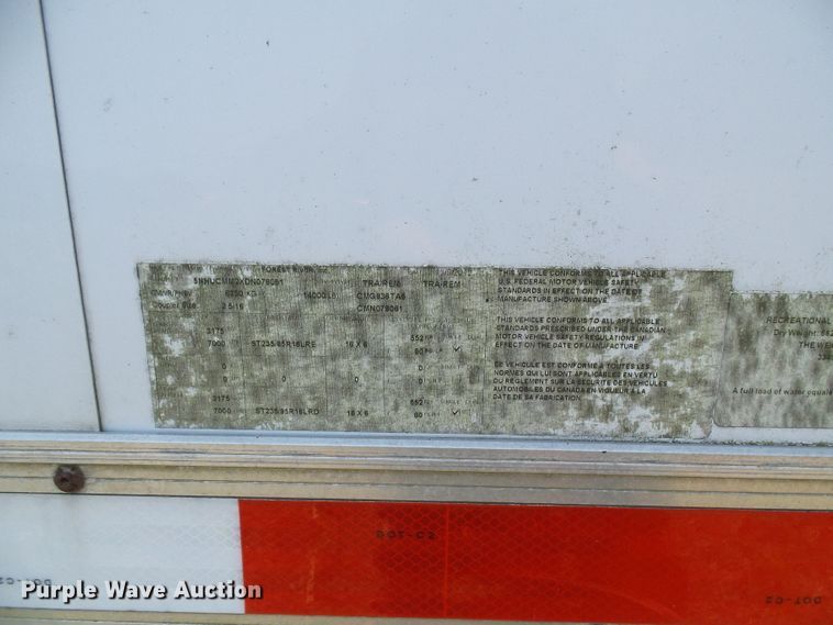 image for item DG1939 2013 Forest River enclosed cargo trailer