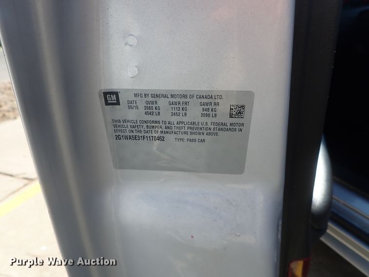 image for item DG2194 2015 Chevrolet Impala Limited