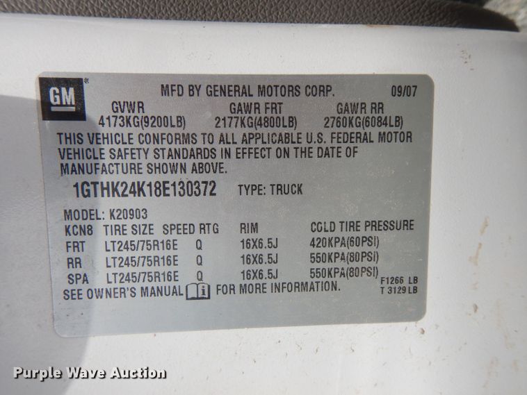 image for item DG5993 2008 GMC Sierra 2500HD  pickup truck