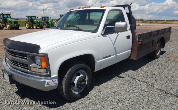 image for item DG5996 1996 Chevrolet 3500  flatbed pickup truck