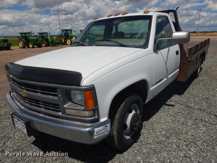 image for item DG5996 1996 Chevrolet 3500  flatbed pickup truck