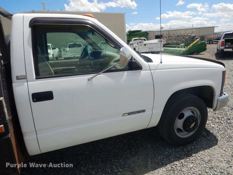 image for item DG5996 1996 Chevrolet 3500  flatbed pickup truck