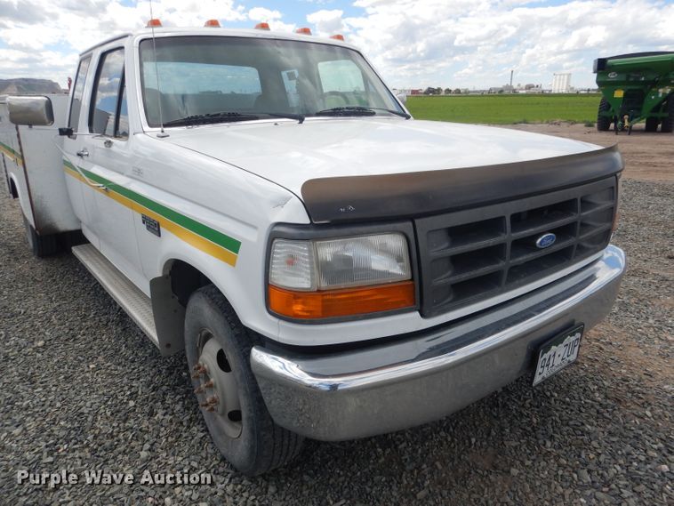 image for item DG5997 1996 Ford F350 XL  SuperCab utility bed pickup truck