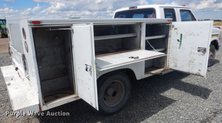 image for item DG5997 1996 Ford F350 XL  SuperCab utility bed pickup truck