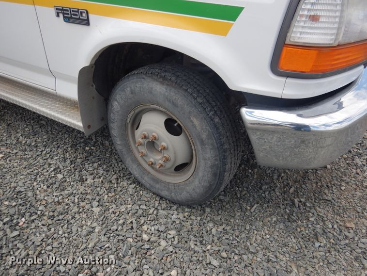 image for item DG5997 1996 Ford F350 XL  SuperCab utility bed pickup truck