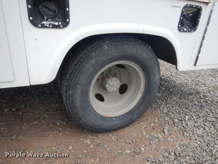 image for item DG5997 1996 Ford F350 XL  SuperCab utility bed pickup truck