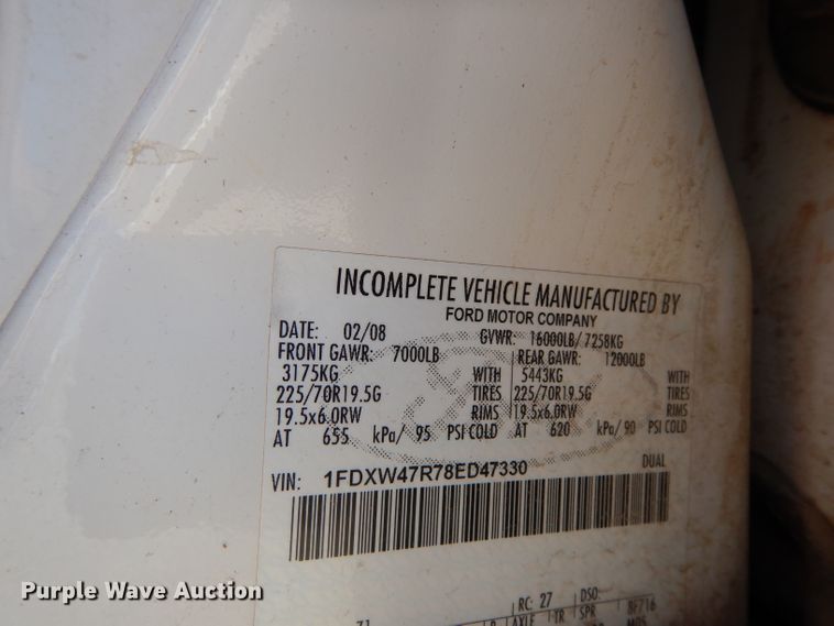 image for item DG6802 2008 Ford F450 Super Duty  flatbed truck