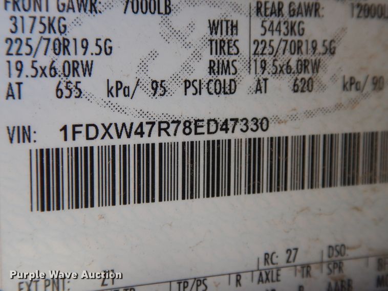 image for item DG6802 2008 Ford F450 Super Duty  flatbed truck