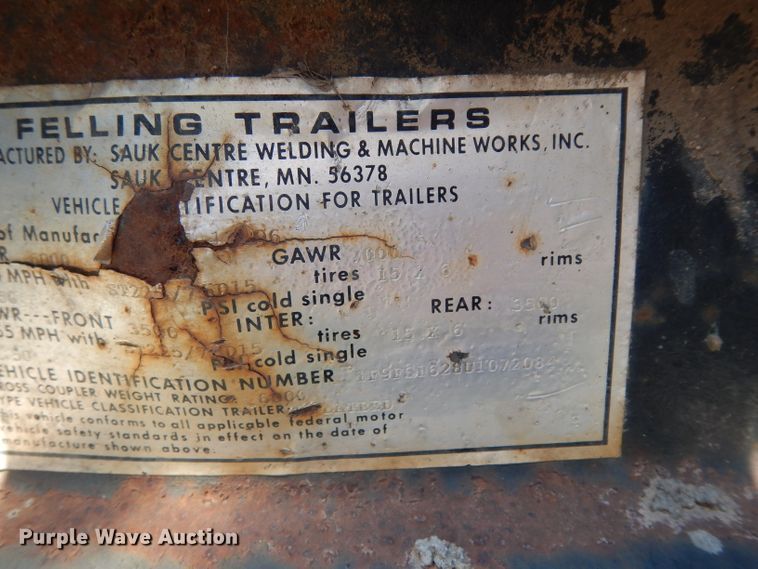 image for item DG6803 2019 Homemade equipment trailer