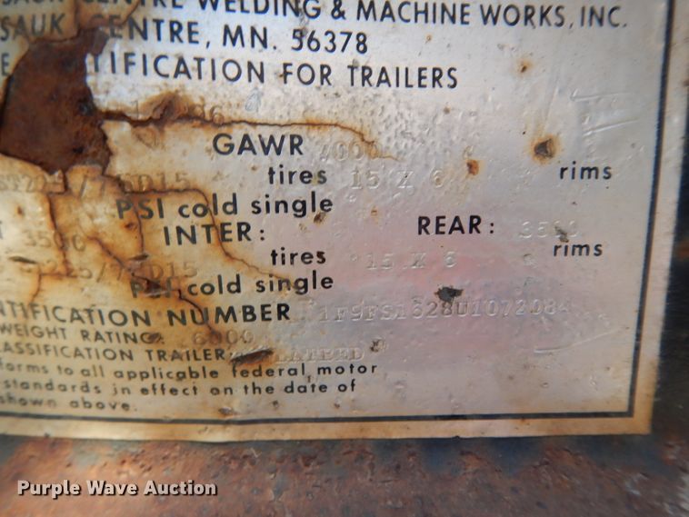 image for item DG6803 2019 Homemade equipment trailer