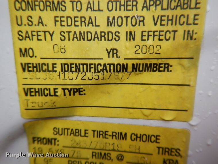 image for item DG7838 2002 Chevrolet C6500  rollback truck