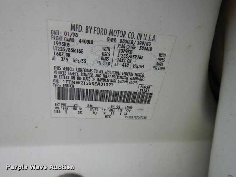 image for item DG7839 1999 Ford F250 Super Duty  Crew Cab pickup truck