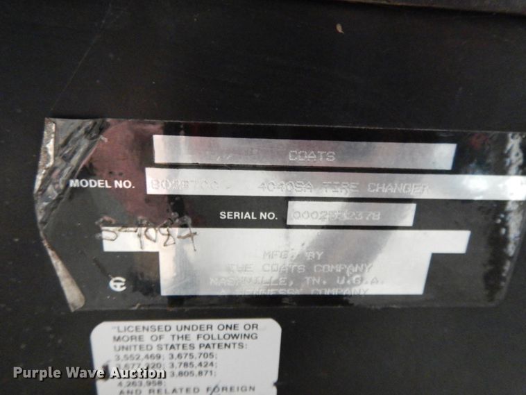 image for item DG7842 Coats 40-40SA tire machine