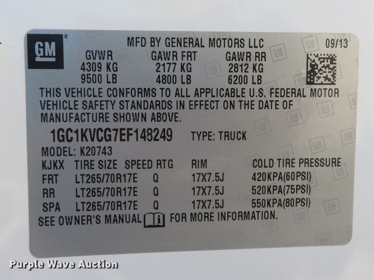 image for item DH1025 2014 Chevrolet Silverado 2500 LS  Crew Cab pickup truck