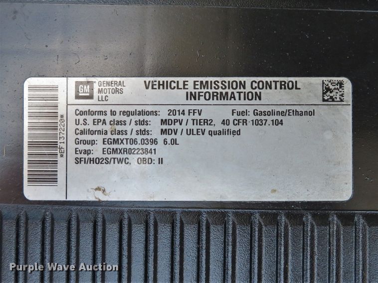 image for item DH1043 2014 Chevrolet Silverado 2500HD  Crew Cab pickup truck