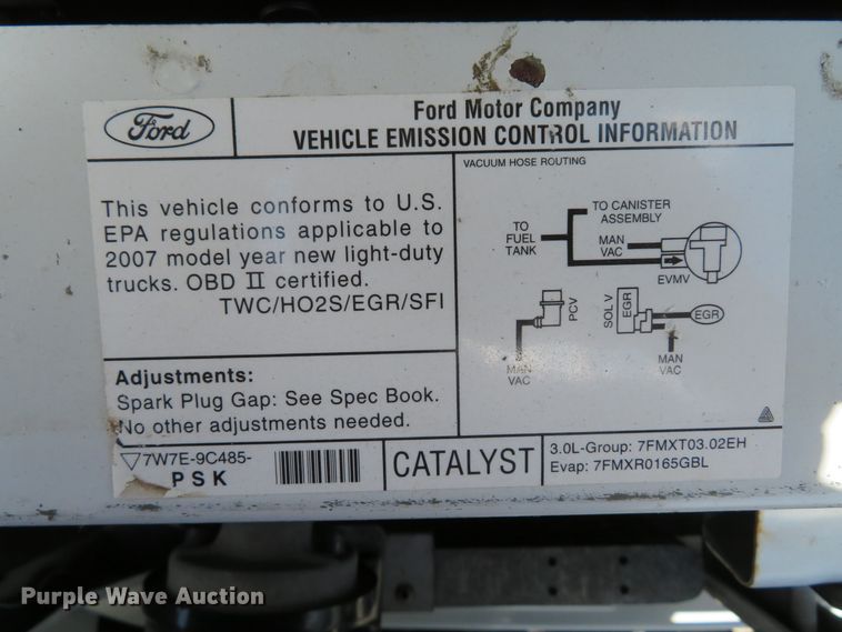 image for item DH1044 2007 Ford Ranger  pickup truck