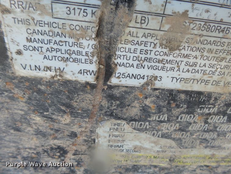 image for item DH3792 2010 Rice dump trailer