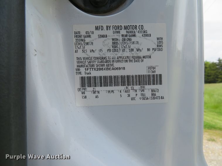 image for item DI2201 2011 Ford F250 Super Duty XL  SuperCab pickup truck