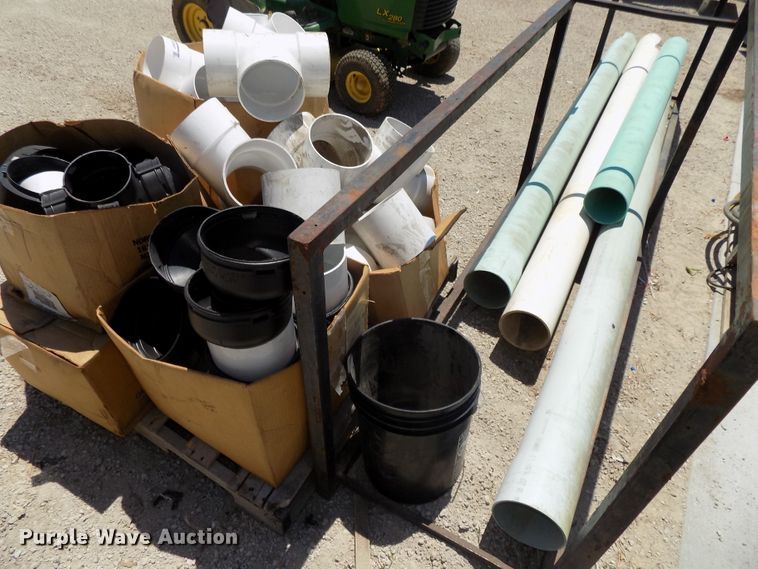 image for item DO9307 PVC fittings, pipe, and rack