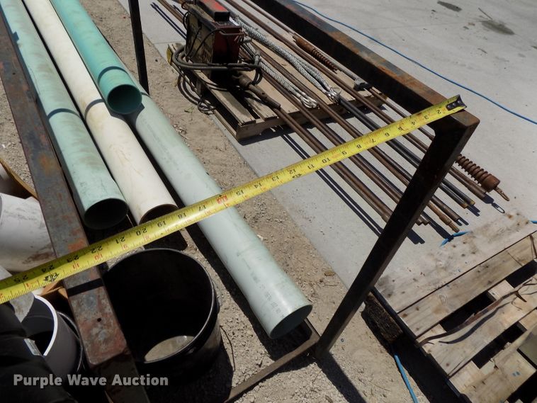 image for item DO9307 PVC fittings, pipe, and rack