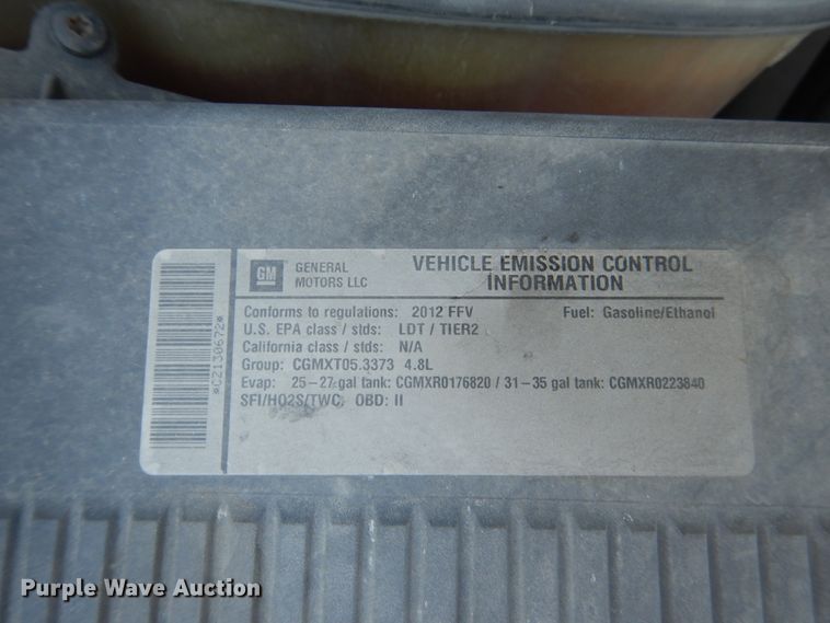 image for item ES9636 2012 Chevrolet Silverado 1500  pickup truck