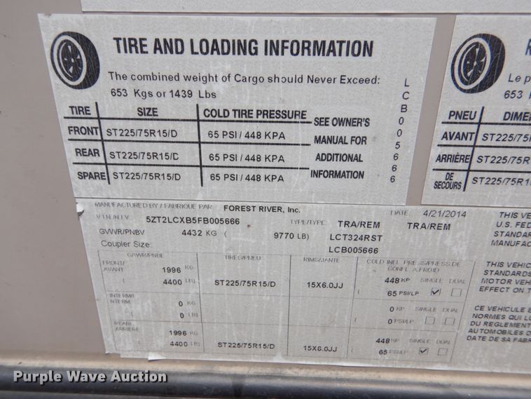 image for item GA9104 2015 Lacrosse Luxury Lite camper