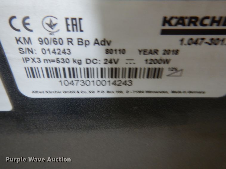 image for item GA9121 Karcher KM90/60BPADV sweeper